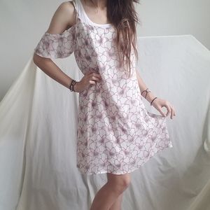 Flowy Floral Off Shoulder Dress